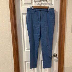 LOFT the Sutton skinny periwinkle Trousers